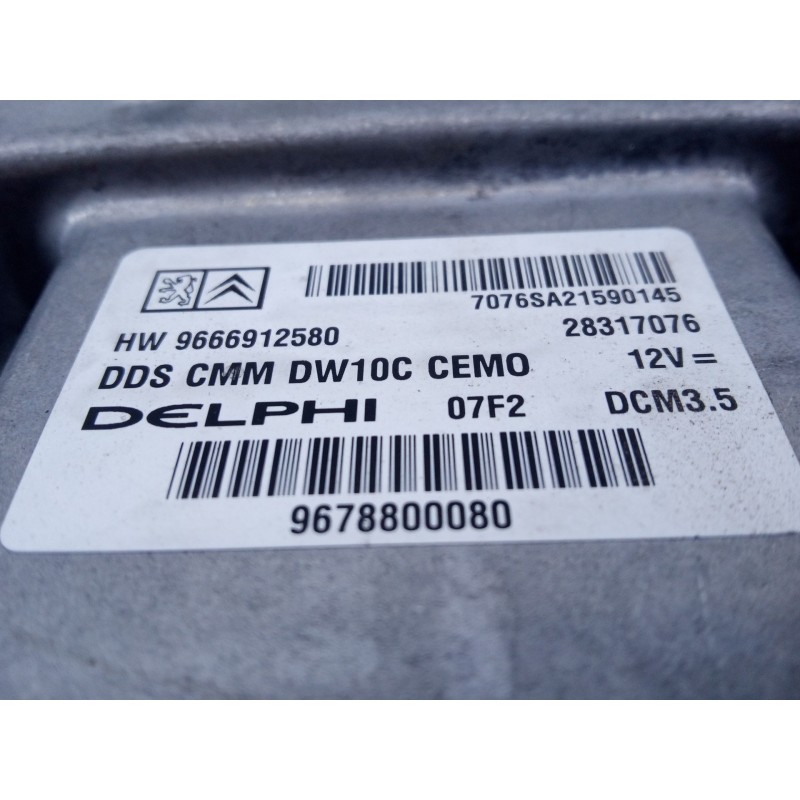 Recambio de centralita motor uce para peugeot 308 sw i (4e_, 4h_) 2.0 hdi referencia OEM IAM HW9666912580  A3-B2-25-4