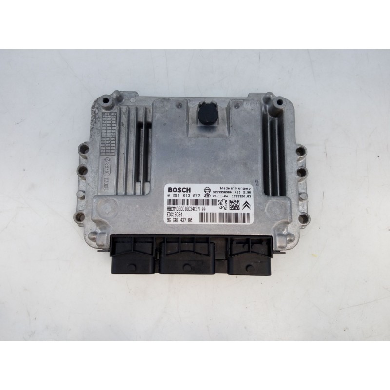 Recambio de centralita motor uce para citroën c5 berlina 1.6 16v hdi fap referencia OEM IAM 0281013872 9664843780 E3-B2-35-2