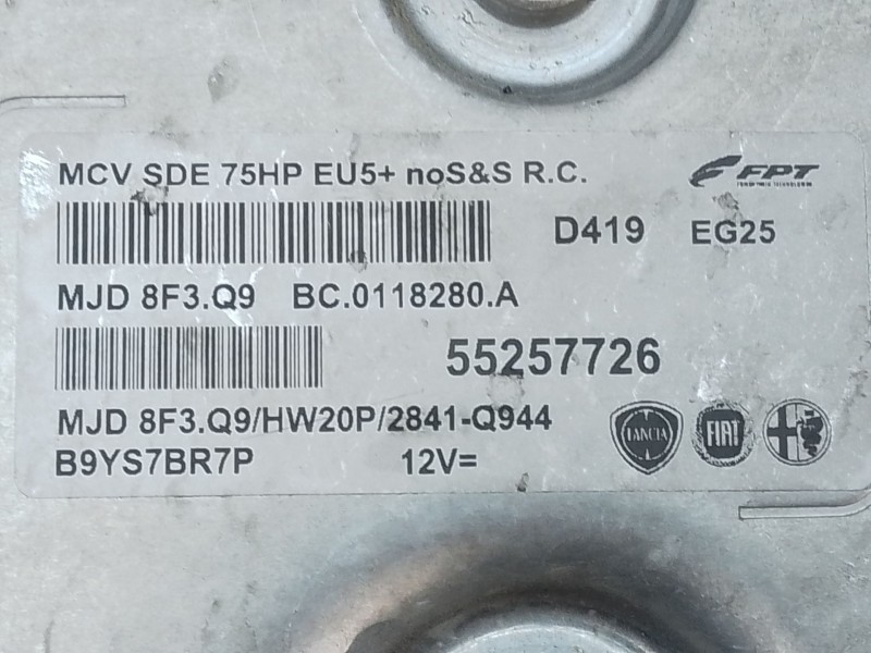 Recambio de centralita motor uce para peugeot bipper básico referencia OEM IAM 55257726  E3-B2-34-2