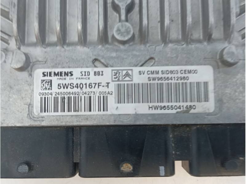 Recambio de centralita motor uce para peugeot 407 (6d_) 2.0 (6drfnb, 6drfne) referencia OEM IAM 5WS40167FT  E3-B2-28-4