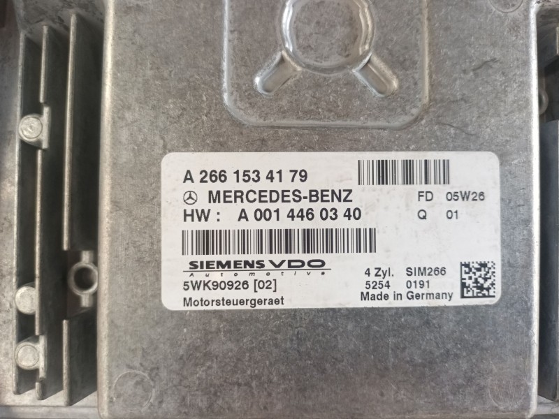 Recambio de centralita motor uce para mercedes-benz clase a (w169) a 200 cdi (169.308, 169.008) referencia OEM IAM   
