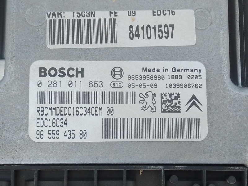 Recambio de centralita motor uce para peugeot 307 (3a/c) 1.4 referencia OEM IAM 9655943580  E3-B2-23-2