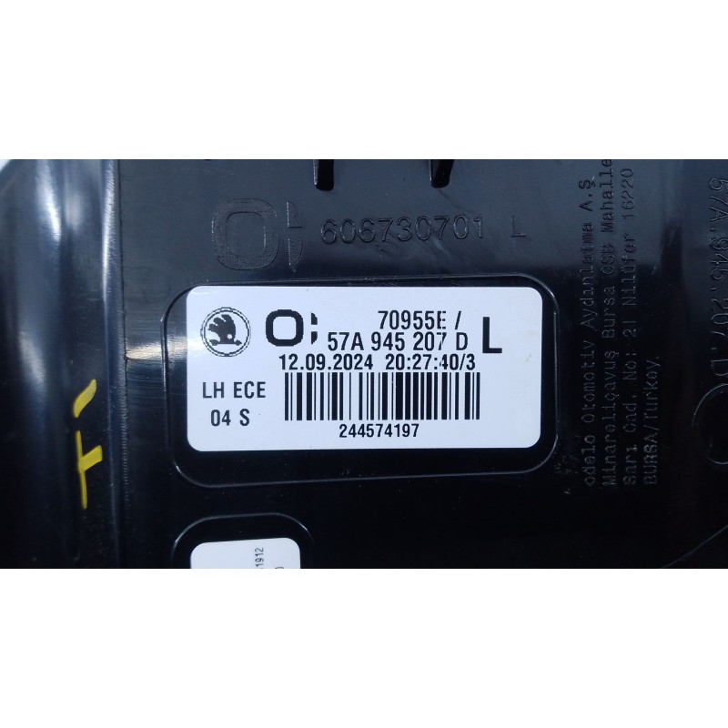 Recambio de piloto trasero izquierdo para skoda karoq 2.0 tdi nu7 referencia OEM IAM   