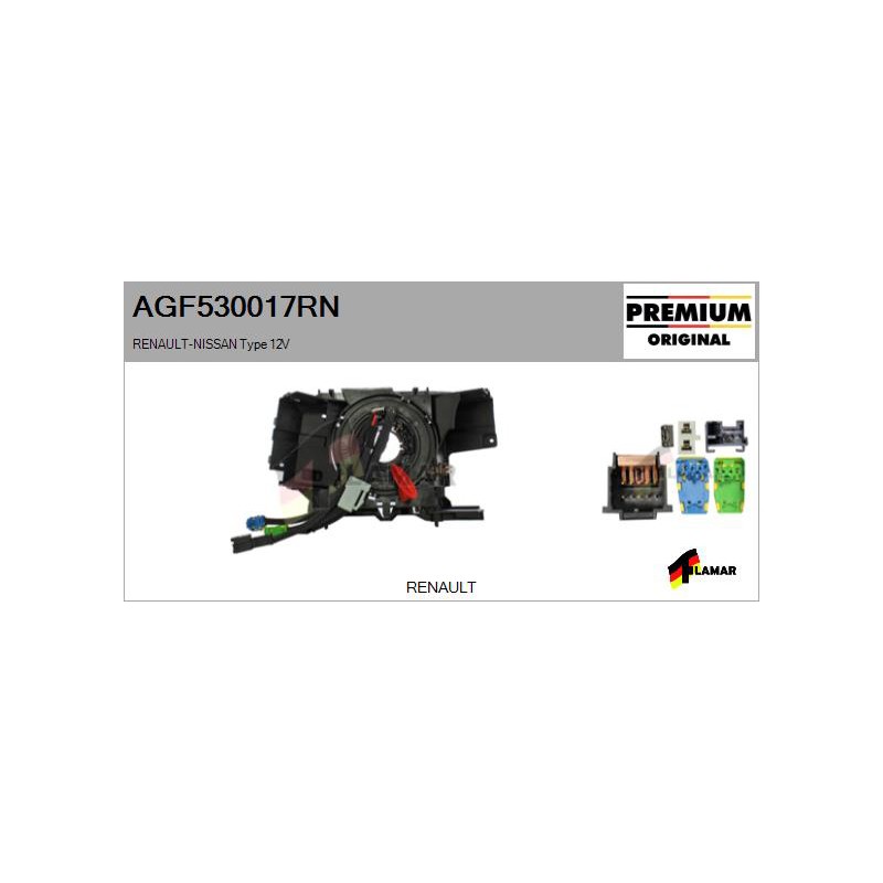 Recambio de anillo airbag para renault clio iii referencia OEM IAM AGF530017RN NUEVO T1-4-B3-1