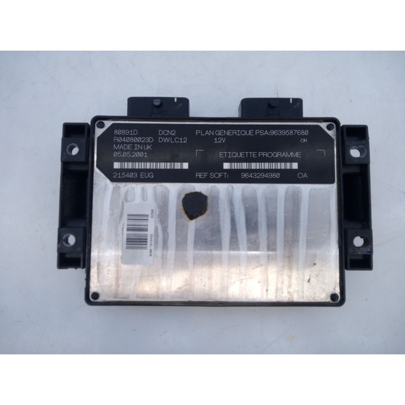 Recambio de centralita motor uce para citroën xsara (n1) 1.9 d referencia OEM IAM 9639587680  E3-B2-24-2
