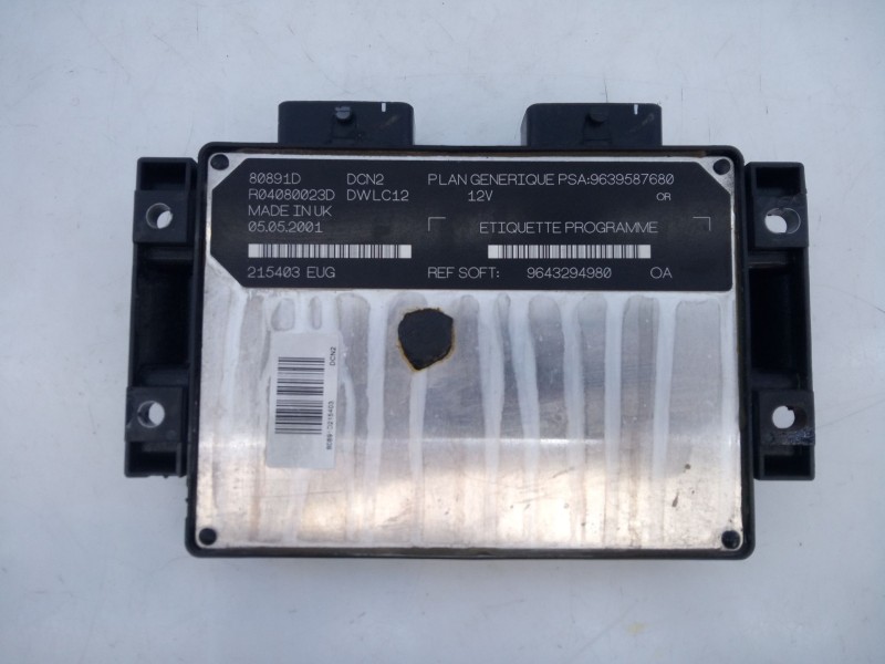 Recambio de centralita motor uce para citroën xsara (n1) 1.9 d referencia OEM IAM 9639587680  E3-B2-24-2