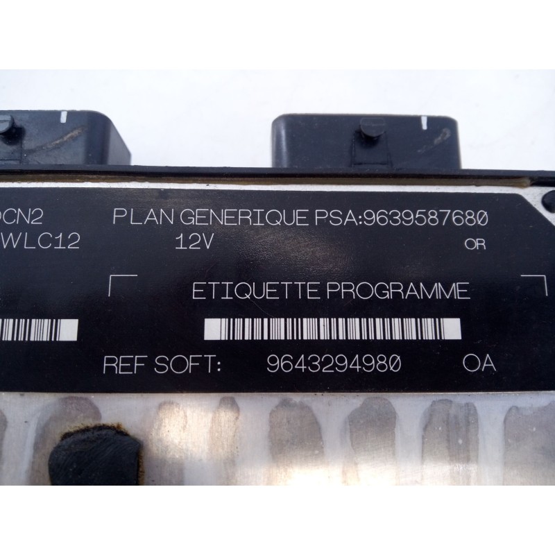 Recambio de centralita motor uce para citroën xsara (n1) 1.9 d referencia OEM IAM 9639587680  E3-B2-24-2