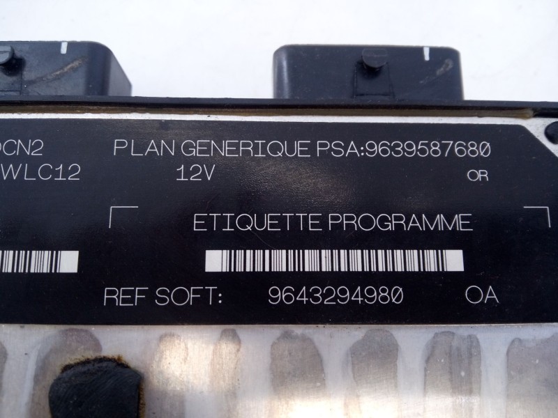 Recambio de centralita motor uce para citroën xsara (n1) 1.9 d referencia OEM IAM 9639587680  E3-B2-24-2