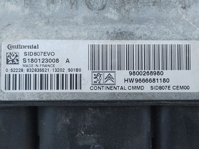 Recambio de centralita motor uce para citroën berlingo multispace (b9) 1.6 hdi 115 referencia OEM IAM 9800268980  E3-B2-34-2