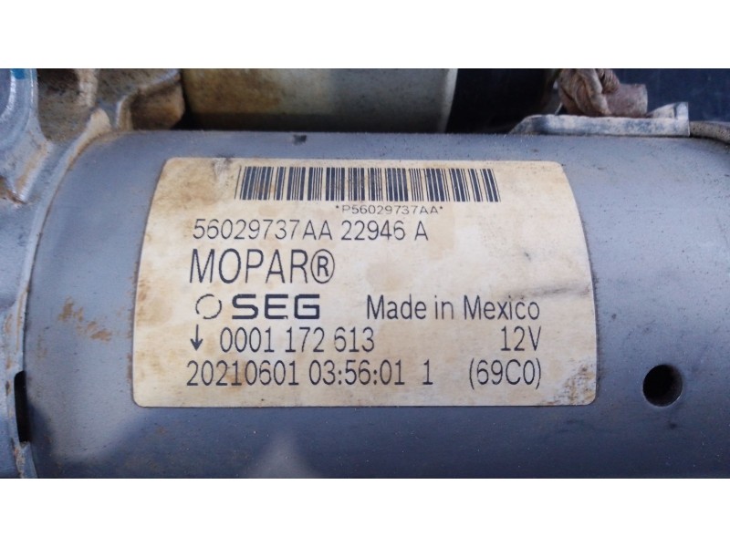 Recambio de motor arranque para jeep wrangler iv (jl) 2.0 t-gdi (jl72, jl74) referencia OEM IAM   