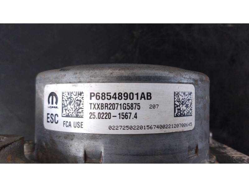 Recambio de abs para jeep wrangler iv (jl) 2.0 t-gdi (jl72, jl74) referencia OEM IAM 28517056213 25091567473 