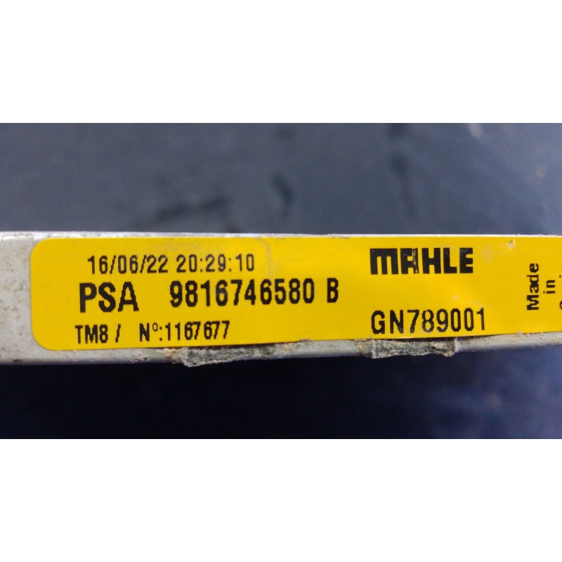 Recambio de condensador / radiador aire acondicionado para citroën berlingo (er_, ec_) 1.5 bluehdi 100 referencia OEM IAM   