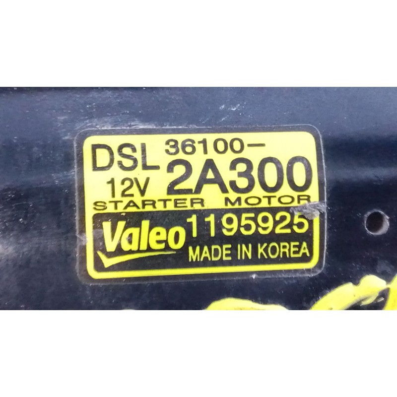Recambio de motor arranque para hyundai i30 (fd) 1.6 crdi referencia OEM IAM 1195925 361002A300 P3-B8-4-2