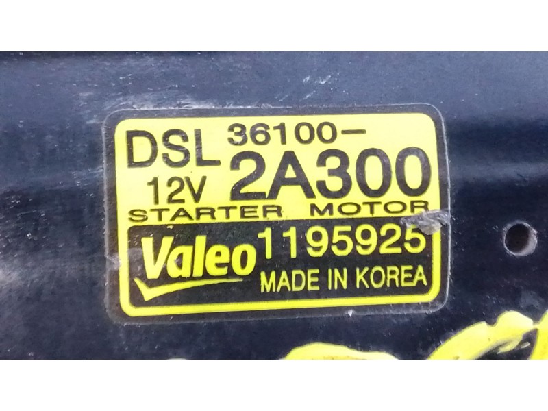 Recambio de motor arranque para hyundai i30 (fd) 1.6 crdi referencia OEM IAM 1195925 361002A300 P3-B8-4-2
