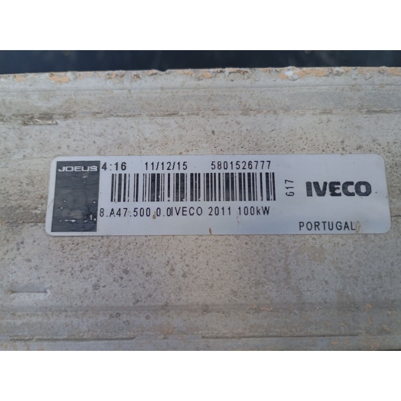 Recambio de intercooler para iveco daily vi caja/chasis 33s15, 35s15, 35c15 referencia OEM IAM 5801526777  