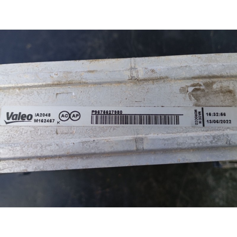 Recambio de intercooler para opel corsa f (p2jo) 1.2 (68) referencia OEM IAM P9676627980  