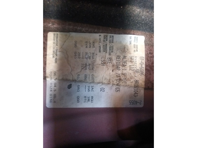 seat altea (5p1) del año 2008