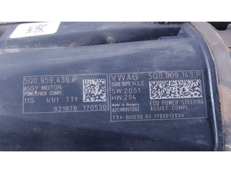 Recambio de cremallera direccion para volkswagen touran (5t1) 2.0 tdi referencia OEM IAM   