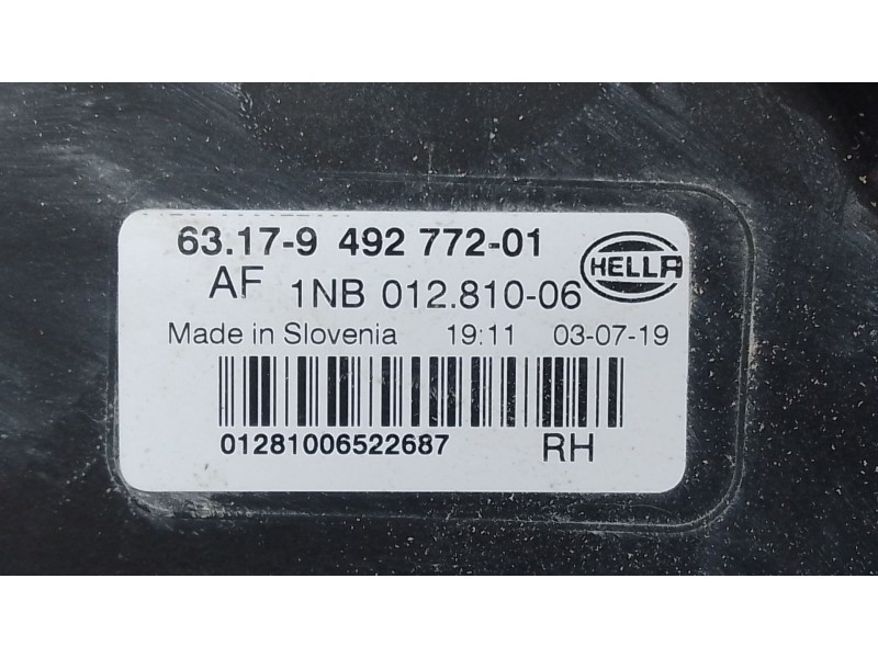 Recambio de faro antiniebla derecho para bmw x4 (g02, f98) xdrive 20 d mild-hybrid referencia OEM IAM   