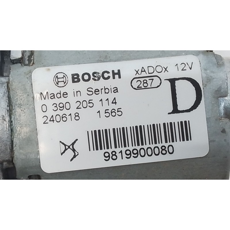 Recambio de motor limpia trasero para opel corsa f (p2jo) 1.2 (68) referencia OEM IAM 9819900080  