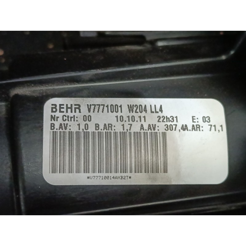 Recambio de ventilador calefaccion para mercedes-benz clase c t-model (s204) c 200 cdi (204.201) referencia OEM IAM   
