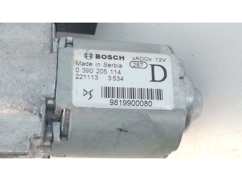 Recambio de motor limpia trasero para citroën c3 aircross i (2r_, 2c_) 1.2 puretech 110 (2rhnzb, 2rhnzw, 2rhnpx, 2rhnpj) referen