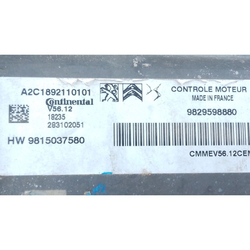 Recambio de centralita motor uce para peugeot 208 i (ca_, cc_) 1.2 vti 82 referencia OEM IAM   