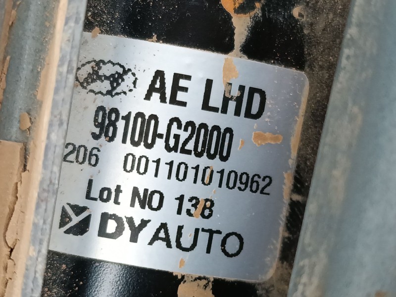Recambio de motor limpia delantero para hyundai ioniq (ae) 1.6 gdi hybrid referencia OEM IAM 98100G2000  