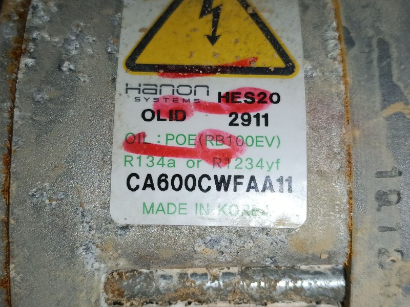 Recambio de compresor aire acondicionado para hyundai ioniq (ae) 1.6 gdi hybrid referencia OEM IAM   