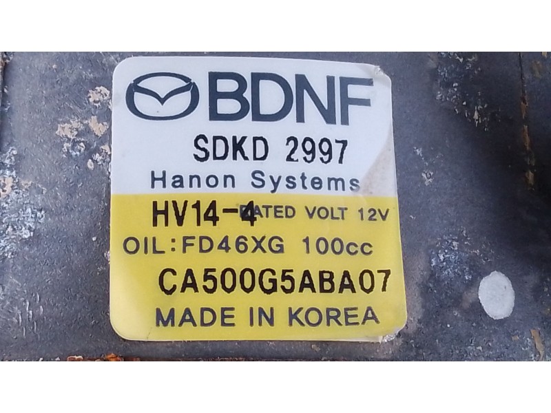 Recambio de compresor aire acondicionado para mazda cx-30 (dm) e-skyactiv-x m hybrid referencia OEM IAM   