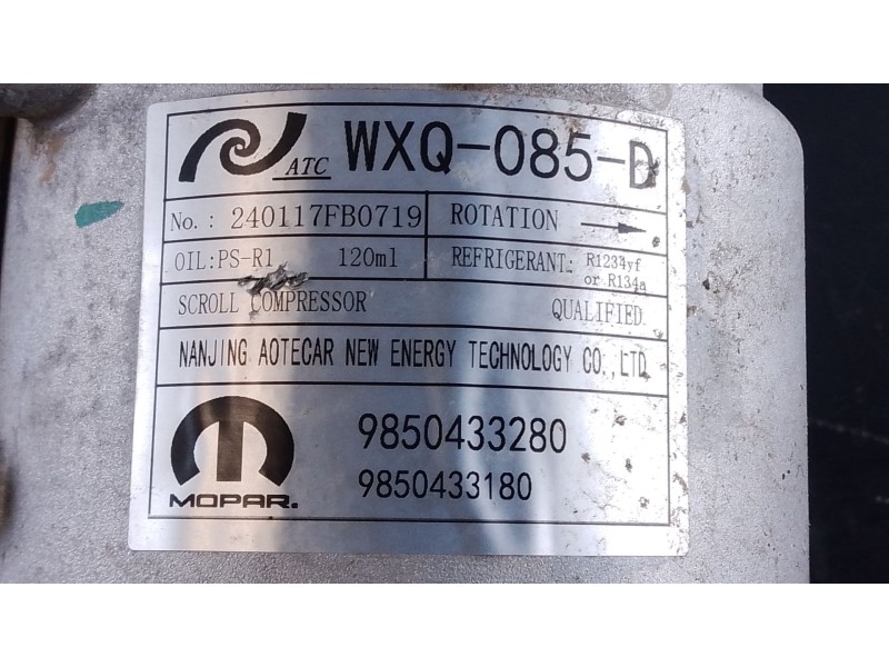 Recambio de compresor aire acondicionado para opel corsa f (p2jo) 1.2 (68) referencia OEM IAM 9850433280  