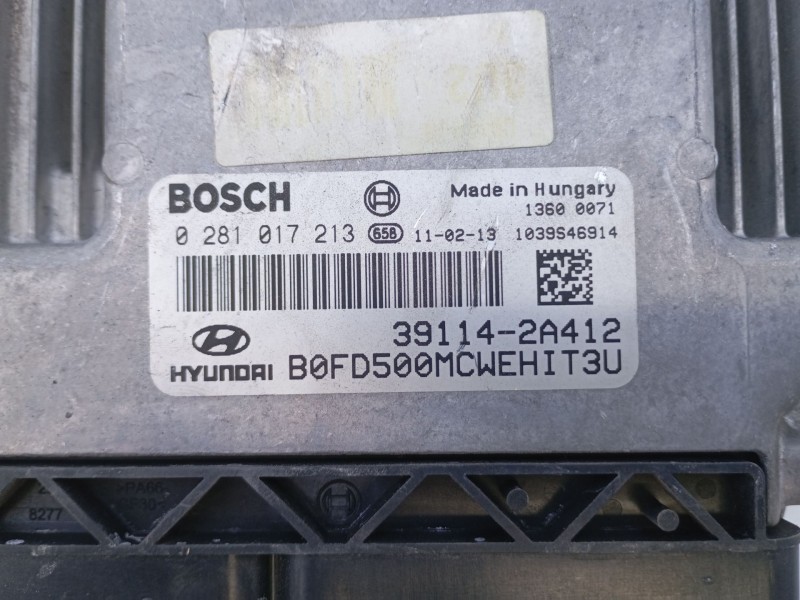 Recambio de centralita motor uce para hyundai i30 (fd) 1.6 crdi referencia OEM IAM 391142A412 0281017213 E3-A3-40-3
