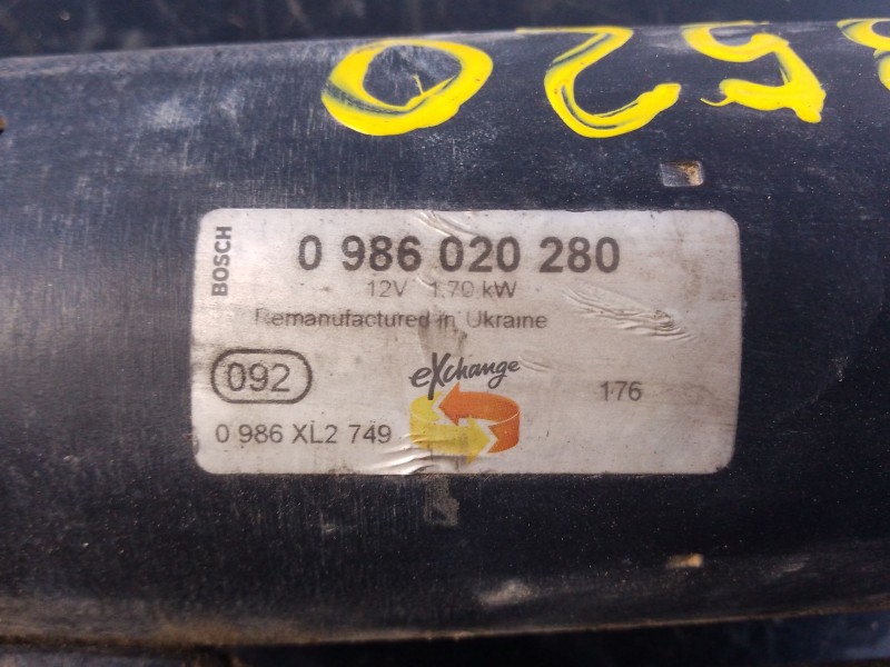 Recambio de motor arranque para volkswagen golf v (1k1) 1.9 tdi referencia OEM IAM 0986020280  P3-B8-5-2