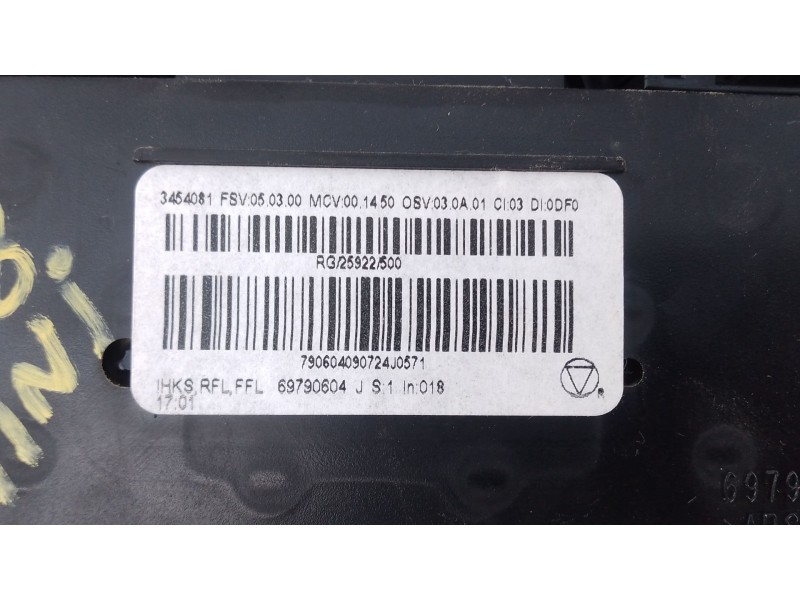Recambio de mando climatizador para mini mini (r56) one referencia OEM IAM   