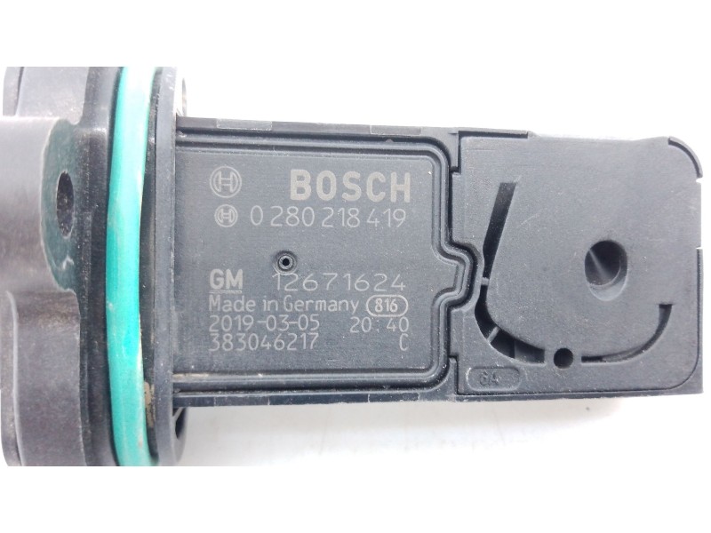 Recambio de caudalimetro para opel corsa e (x15) 1.4 (08, 68) referencia OEM IAM 12671624 0280218419 