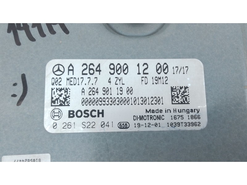 Recambio de centralita motor uce para mercedes-benz glc (x253) 300 eq boost 4-matic (253.984) referencia OEM IAM A2649001200 026