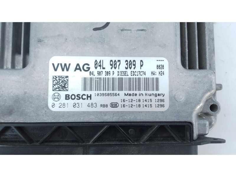 Recambio de centralita motor uce para volkswagen tiguan (ad1, ax1) 2.0 tdi referencia OEM IAM 04L907309P 0281031483 