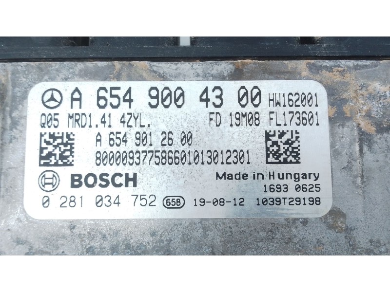 Recambio de centralita motor uce para mercedes-benz glc (x253) 220 d 4-matic (253.915) referencia OEM IAM A6549004300 0281034752