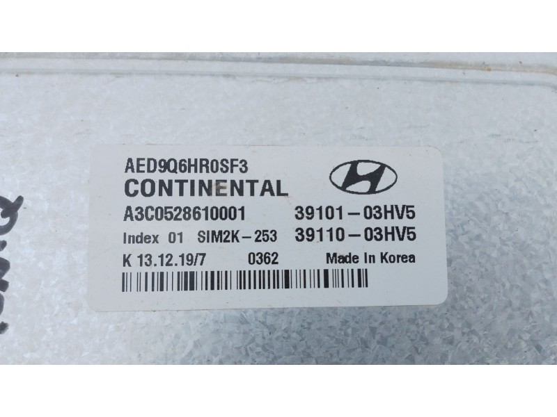 Recambio de centralita motor uce para hyundai ioniq (ae) 1.6 gdi hybrid referencia OEM IAM 3910103HV5 A3C0528610001 
