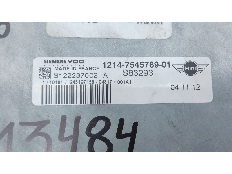 Recambio de centralita motor uce para mini mini (r50, r53) one referencia OEM IAM 7545789 S122237002A 