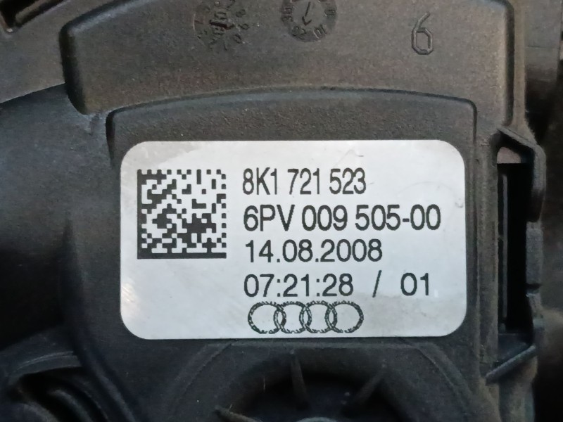 Recambio de pedal acelerador para audi a4 b7 (8ec) 2.0 tdi referencia OEM IAM 8K1721523 6PV00950500 