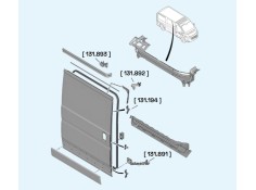 Recambio de rodillo puerta lateral derecha para citroën jumper ii furgoneta 3.0 hdi 155 referencia OEM IAM 131893  T2-6-A NUEVO 2