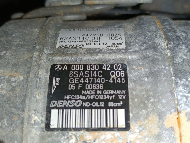 Recambio de compresor aire acondicionado para mercedes-benz gla (h247) amg gla 35 4-matic (247.751) referencia OEM IAM   