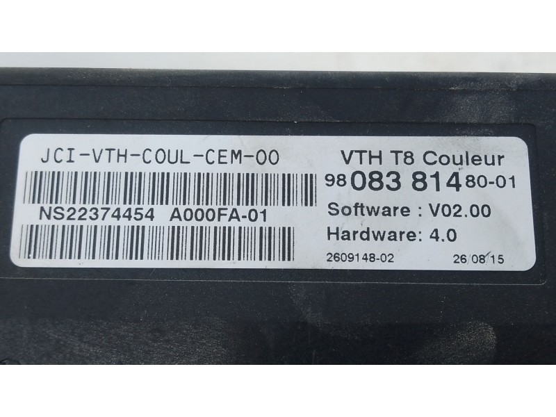 Recambio de modulo electronico para peugeot 3008 access referencia OEM IAM 9808381480  E3-B2-39-1