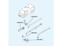 Recambio de rodillo puerta lateral derecha para renault trafic ii furgoneta (fl) 1.9 dci referencia OEM IAM 135101  T2-6-A NUEVO 2
