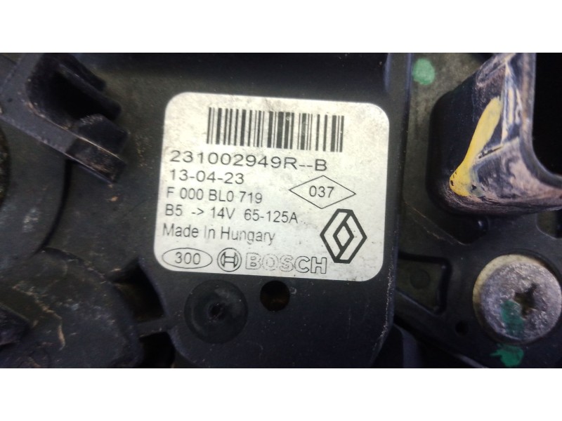 Recambio de alternador para dacia dokker furgoneta/monovolumen 1.5 dci 75 / blue dci 75 (fejw, feah) referencia OEM IAM   