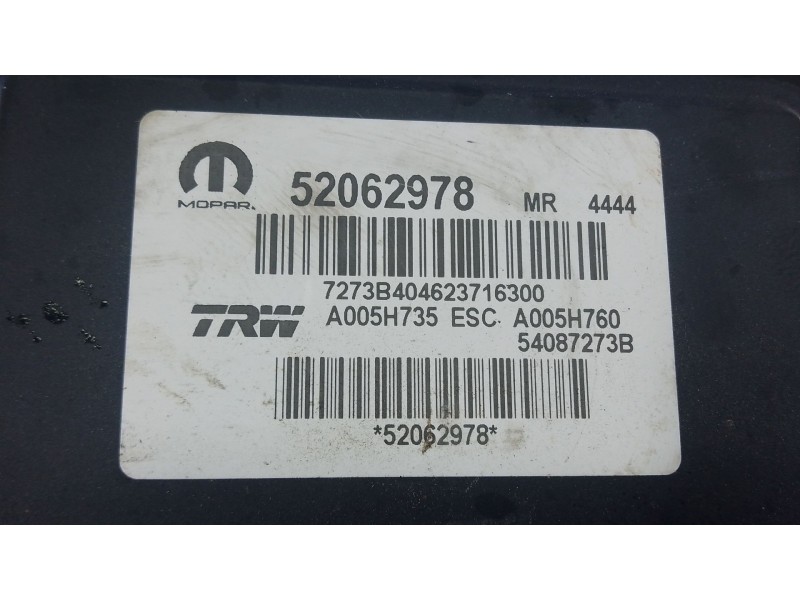 Recambio de abs para jeep renegade suv (bu, b1, bv) 1.4 4x4 referencia OEM IAM 66281385  