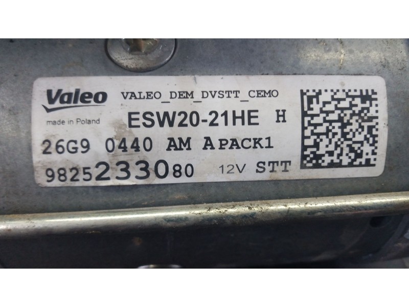 Recambio de motor arranque para opel grandland / grandland x (a18, p1uo) 1.5 turbo d (75) referencia OEM IAM 982523380  