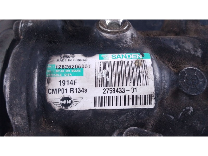 Recambio de compresor aire acondicionado para mini mini (r56) cooper d referencia OEM IAM   