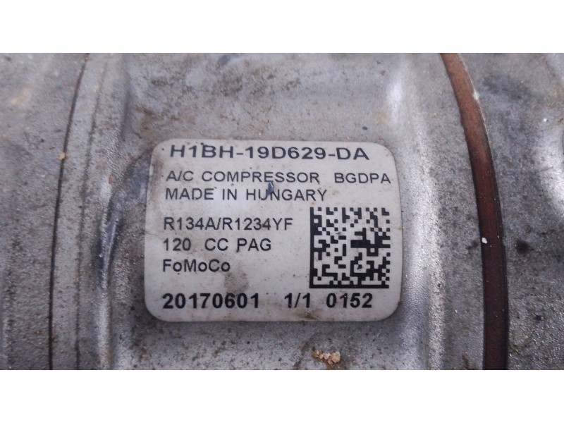 Recambio de compresor aire acondicionado para ford fiesta vii (hj, hf) 1.1 ti-vct referencia OEM IAM   